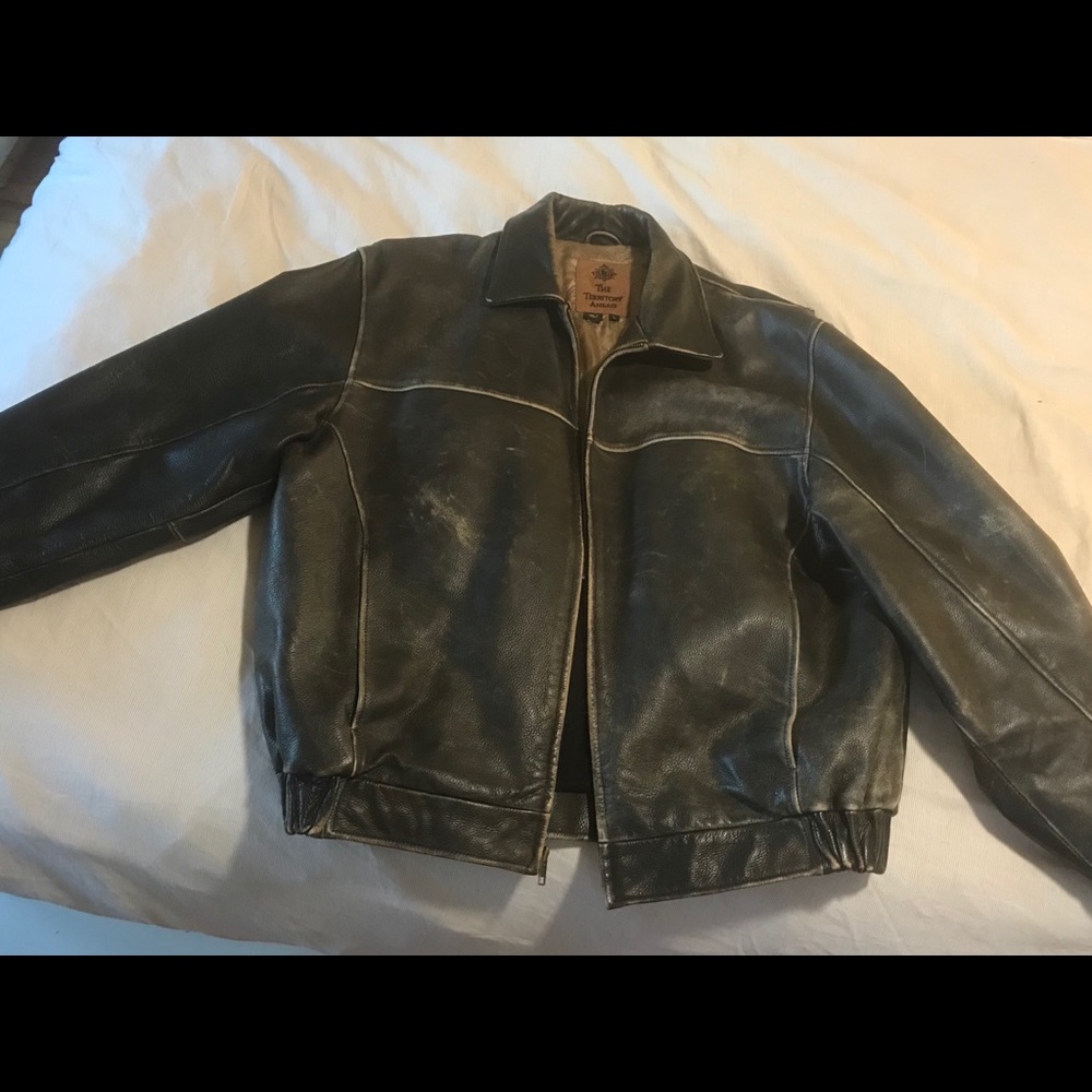 Territory Ahead Leather men’s Bomber Jacket